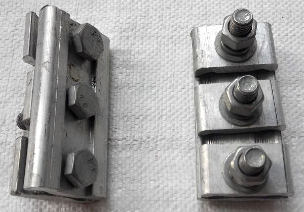Aluminum and groove clamp